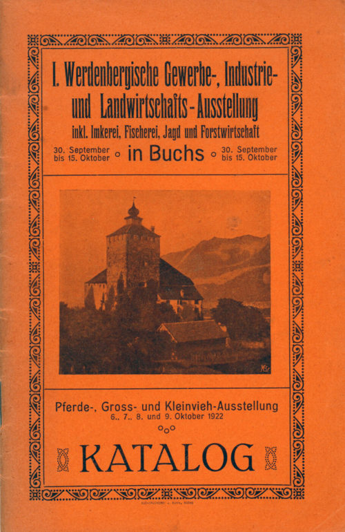  Katalog zur ersten Ausstellung im Jahr 1922.