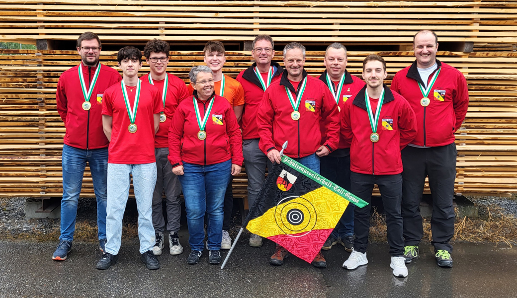 Die Gamser Kantonalmeister der Gruppen A und E.