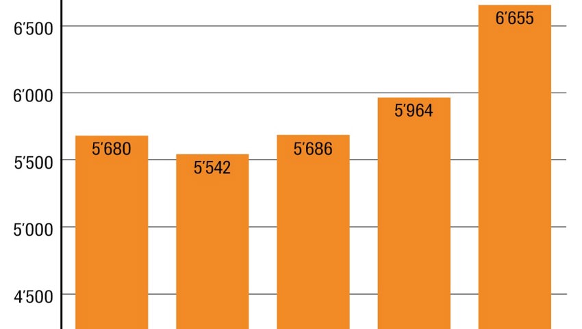  Jahresgewinn 2022 in Tsd. CHF. Grafik: eb