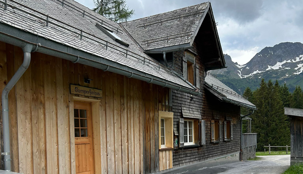 Die Umbauarbeiten im Skihaus Gamperfin auf 1305 Metern über Meer sind abgeschlossen.