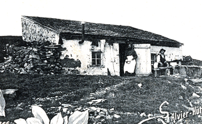 Als die erste Hütte auf dem «Rigi» der Ostschweiz – dem Alvier – entstand