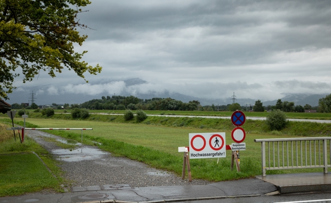 Hoher Rheinpegel: Vorländer sind teilweise vorsorglich gesperrt