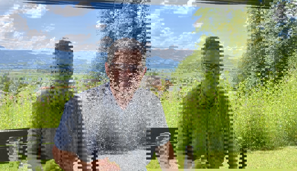  Ein schönes Plätzchen in Uznach gefunden: Diego Forrer, lange wohnhaft in Grabs. 