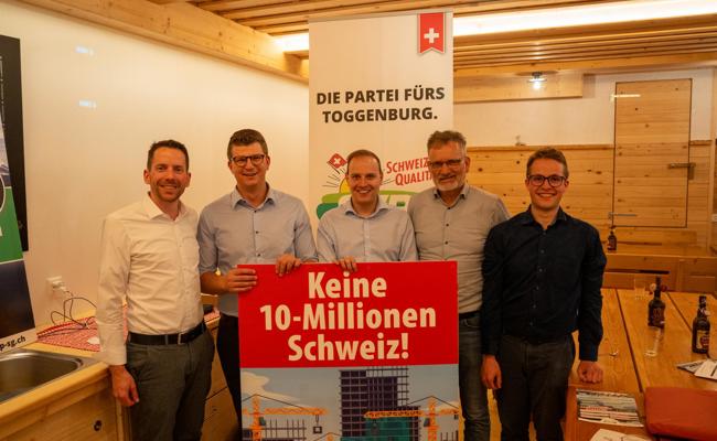 Lukas Huber als Kreispräsident der SVP bestätigt