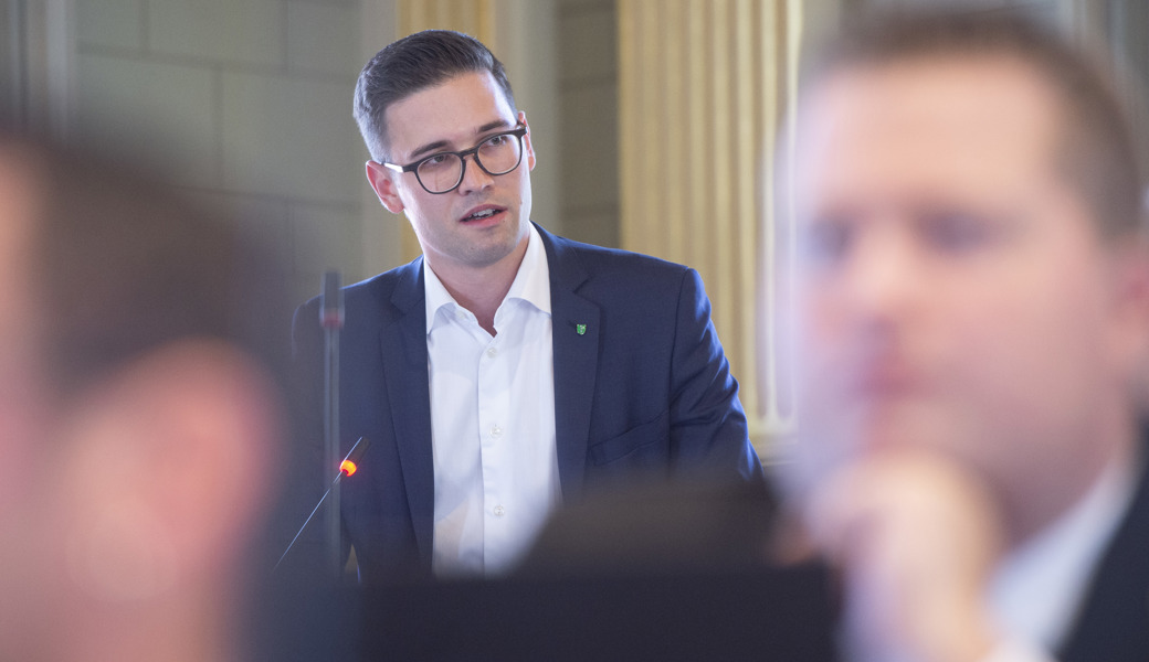 Seit 2016 Kantonsrat, neu Fraktionspräsident der SVP: Sascha Schmid.