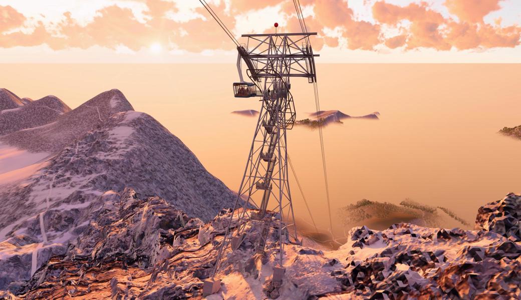 Die bestehende Stütze 2 wird durch eine 43 Meter hohe Zwischenstütze ersetzt, die zusätzlich eine attraktive Gästeplattform für den Ein- und Ausstieg bietet.