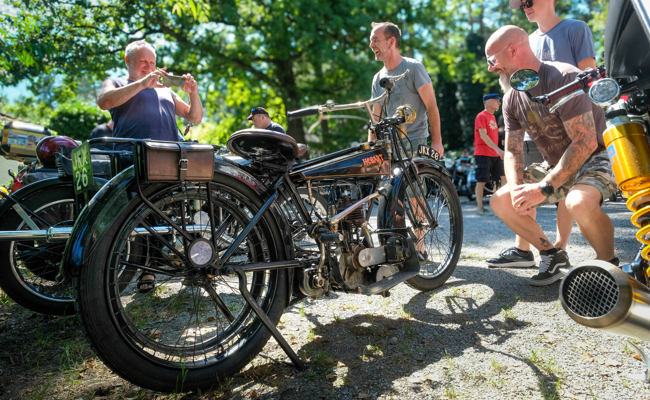 Bikertreffen in der Heuwiese: Very British und zum Teil very old