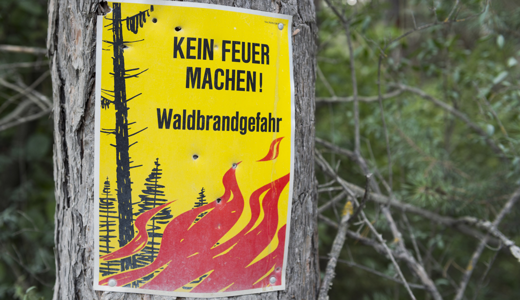 Der Kanton mahnt zum vorsichtigen Umgang mit Feuer in der Natur. 