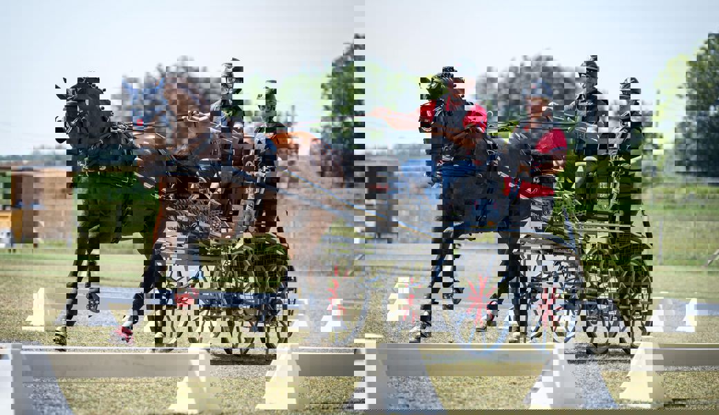 Leo Risch als Fahrer und Daniela Häuptle als Groom holten mit Freibergerhengst Camaro die Bronzemedaille. 