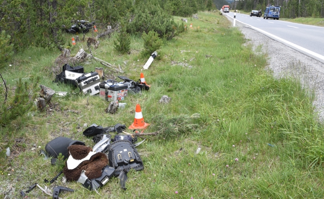 Schwerer Überholunfall am Ofenpass: Töfffahrer schwerverletzt
