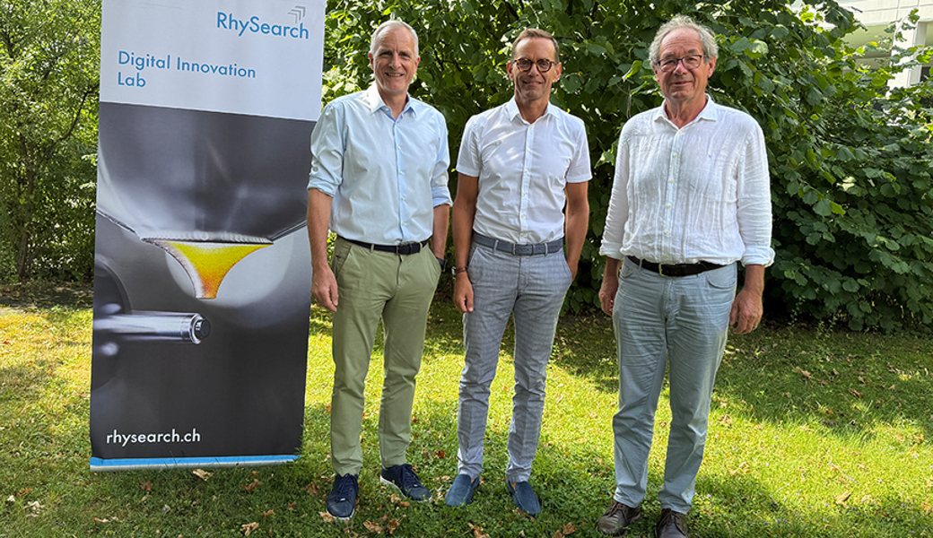 Hat die Leitung von Rhysearch übernommen: Der Liechtensteiner Andreas Reiter (Mitte).