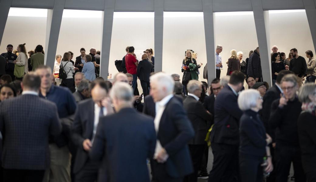 Blick ins Wahlzentrum im Pfalzkeller in St.Gallen am 3. März. 