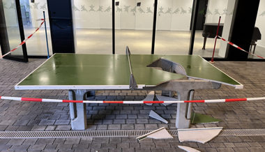 Nächtliche Sachbeschädigung bei der Primarschule Vaduz: Tischtennistisch zerstört