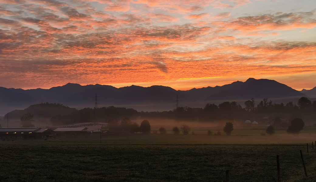 Ein wunderschöner Herbsttag kündigt sich an