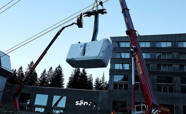 Meilenstein beim Neubau der Säntis-Schwebebahn: Die neuen Kabinen sind da