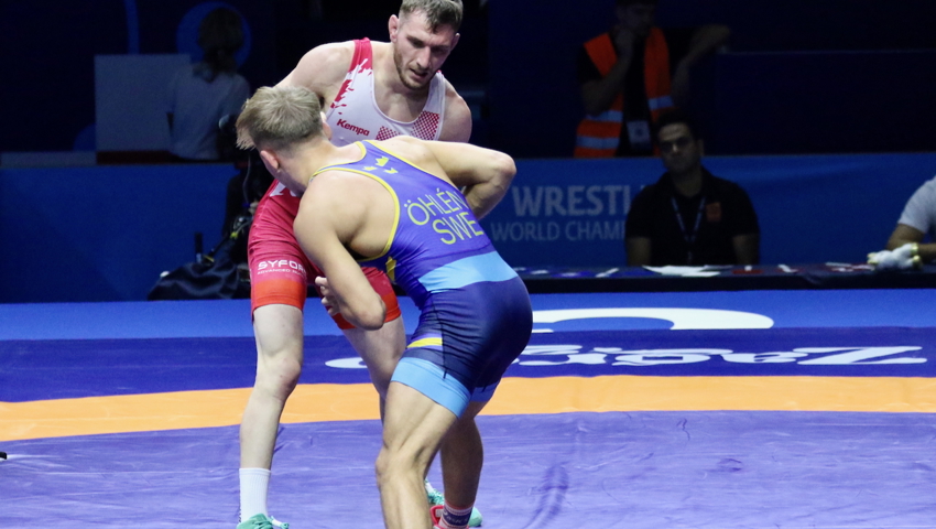 Abnützungskampf: Andreas Vetsch bezwingt den Schweden Niklas Öhlén.