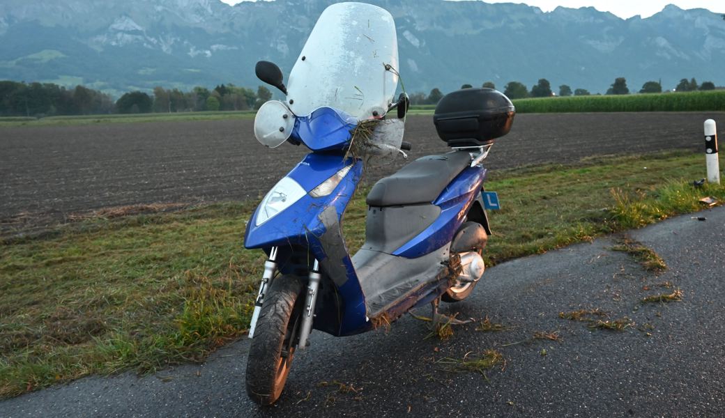 Am Roller entstand Sachschaden.