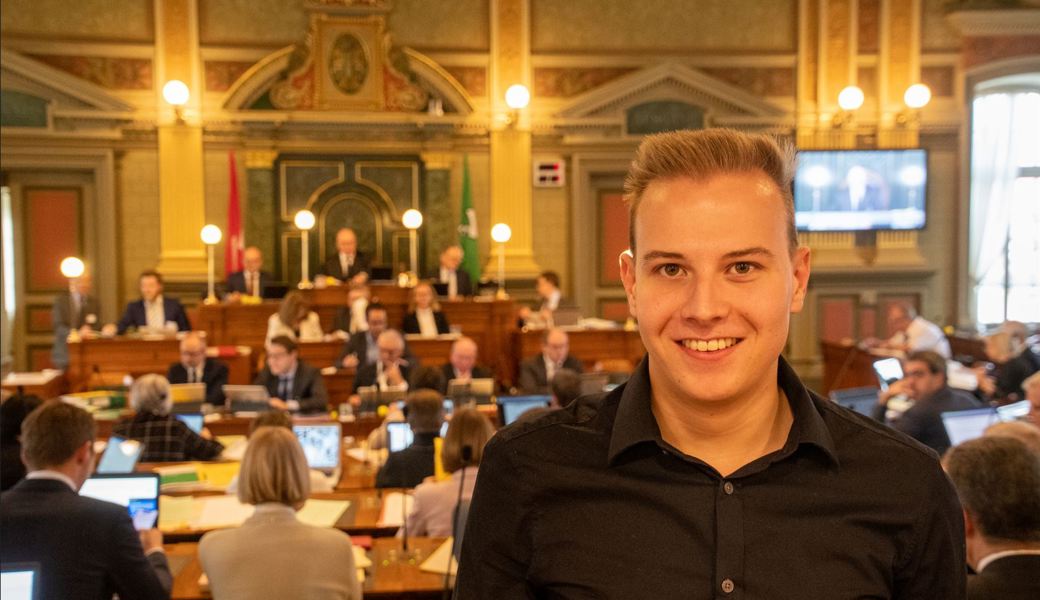 Lukas Huber wird im November als jüngstes Mitglied für die SVP in den Kantonsrat eintreten.
