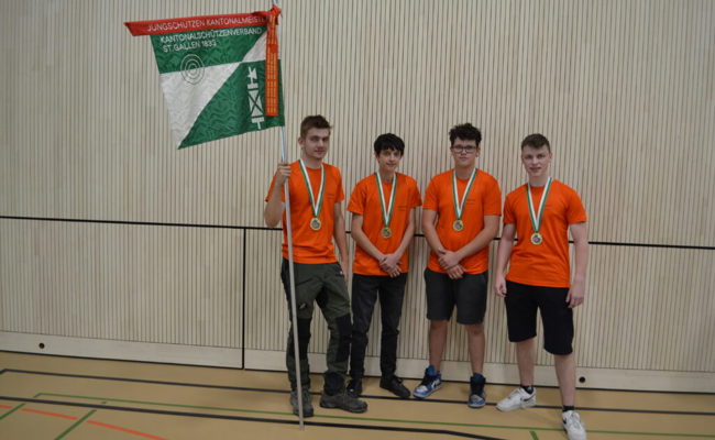 Top-Resultat der Jungschützen: Gamser U21-Team sichert sich die Goldmedaille