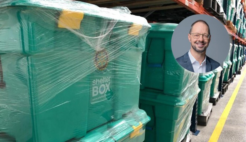 Markus Stähli präsidiert neu den Rotary Club Werdenberg – und veranlasste als erstes eine Spende von zwei Shelterboxen für Erdbebenbetroffene in Venezuela.