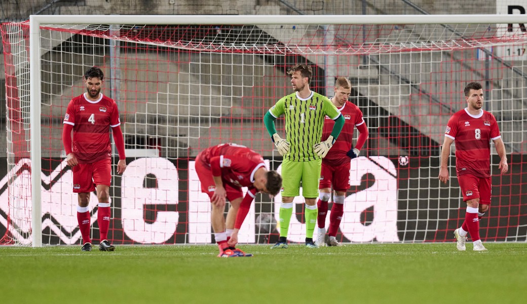 Die Enttäuschung gegen San Marino war den Nationalspielern ins Gesicht geschrieben.