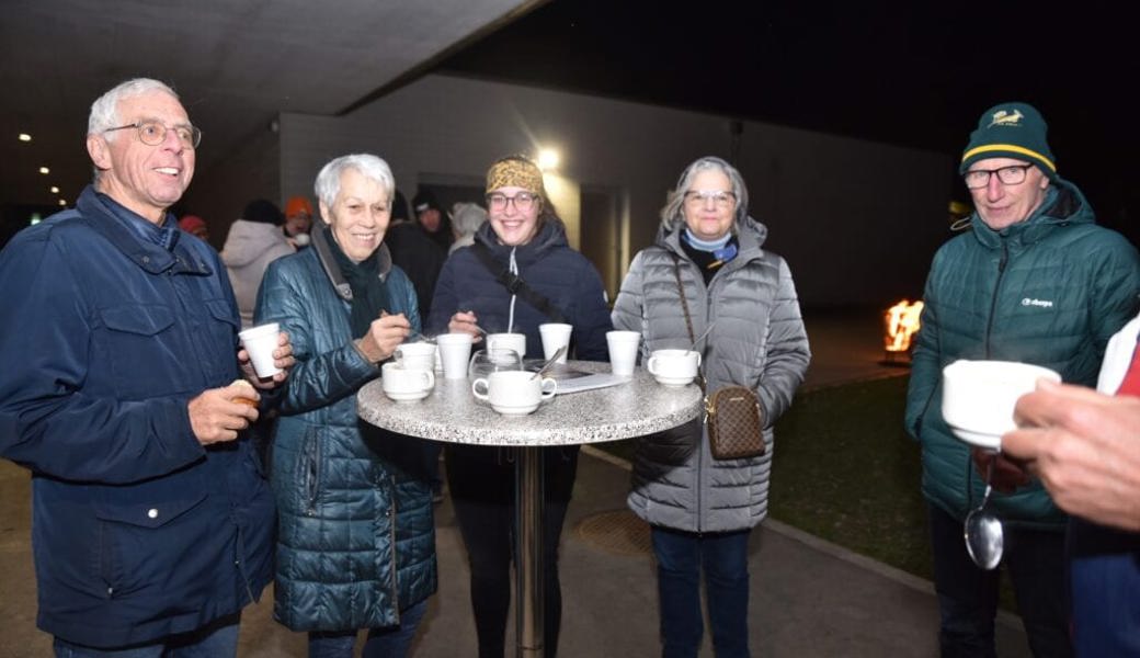  Gute Stimmung herrschte beim Neujahrsempfang der Gemeinde Sevelen auf der Schulanlage Gadretsch. 
