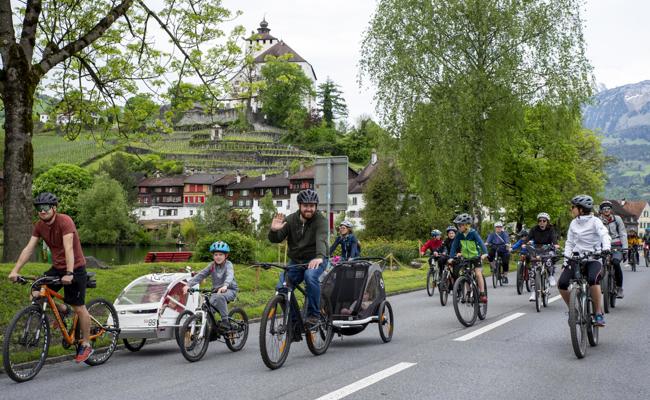 Mit dem Slow-up in den Frühling