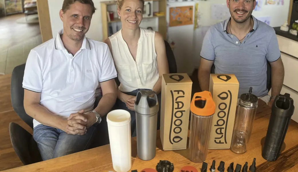 Gesellschafter der Flaboo GmbH sind (von links) René und Caroline Grabher aus Lustenau sowie der in Walzenhausen aufgewachsene und seit über fünf Jahren in Berneck lebende Adis Causevic.