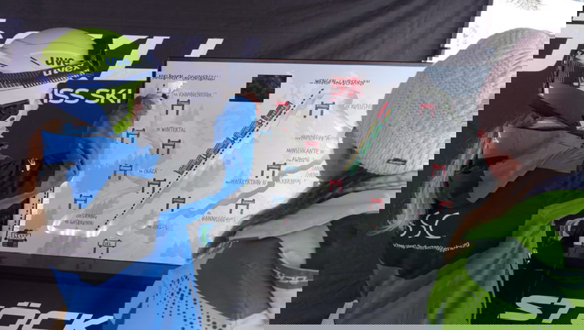  Spiel und Spass im Zielgelände: Nach dem Geschick auf den Ski wurden die Kinder nach dem Rennen auf anderer Ebene gefordert. 