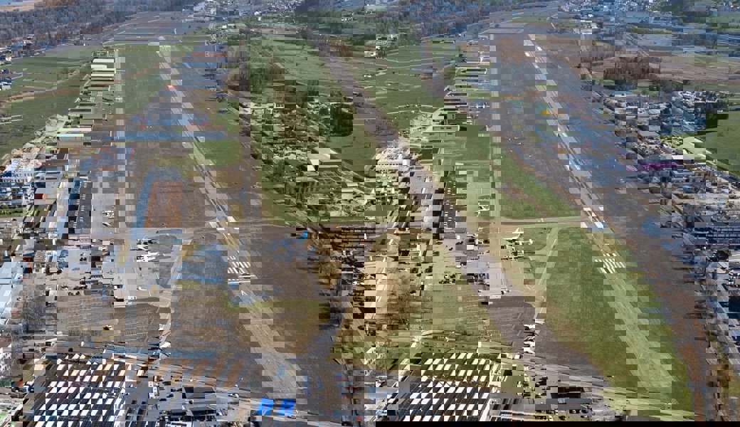 Der Flugplatz Altenrhein. 