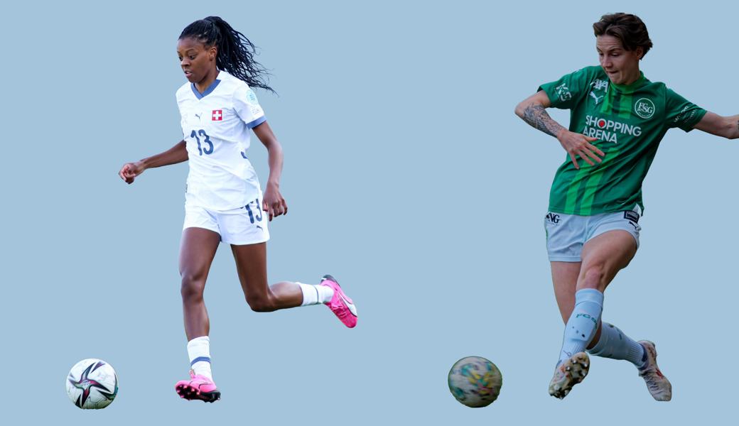 Zwei Werdenbergerinnen im Nati-Aufgebot für die EM-Qualifikationsspiele gegen Ungarn: Lydia Andrade (links) und Larina Baumann.