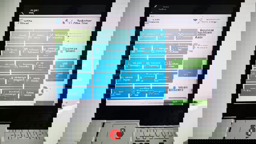 Auf dem Bildschirm sind die am häufigsten vorkommenden Anliegen aufgeführt.