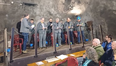 Gonzenbergwerk: Schutzpatronin Barbara mit Chor würdig gefeiert