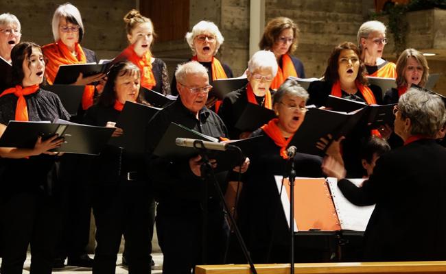 Chöre, Ensemble und Solistin sorgten für Weihnachtsstimmung: Und ein junges Talent mittendrin