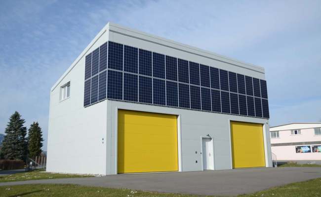 Solarpreis-Diplom für netzunabhängiges Gewerbegebäude in Haag
