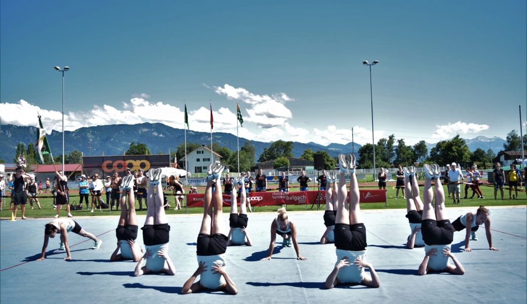  Alles auf den Punkt gebracht: Mit der Bestnote 10.00 konnten die Frauen vom Team Aerobic brillieren. 