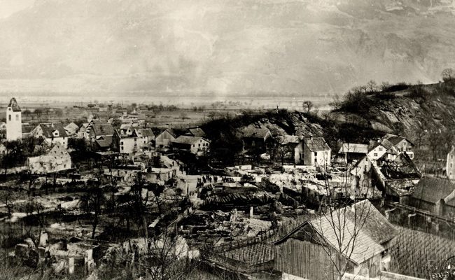 Dorfbrand jährt sich zum 130. Mal – 76 Häuser sind damals in einem Föhnsturm abgebrannt