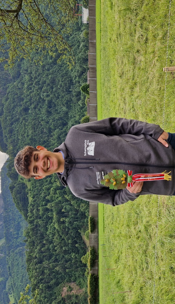 Zeigte sich in Ziegelbrücke an Auffahrt von der besten Seite:  Nachwuchsschwinger Stefan Tischhauser, Wartau.