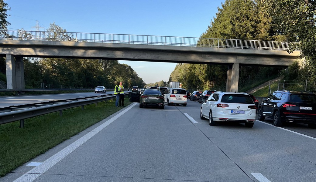 Zehn Fahrzeuge innerhalb einer Stunde verunfallt