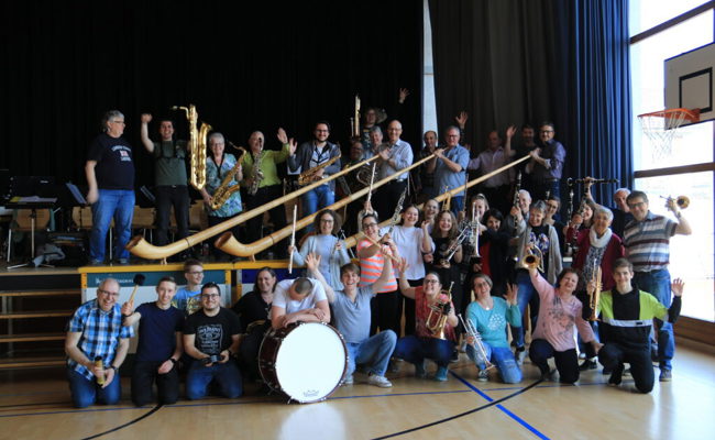 Die Musikgesellschaft Sennwald bereitet sich auf ihren Unterhaltungsabend vor