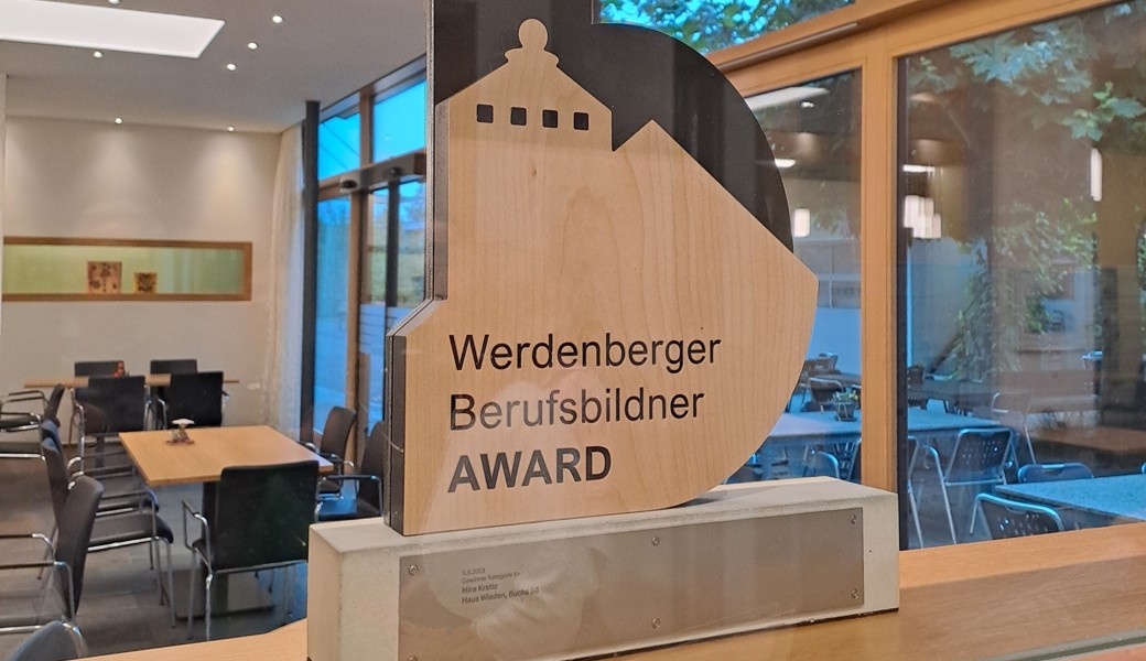 Wird heuer zum zweiten Mal vergeben: Der «Werdenberger Berufsbildner Award». Wird heuer zum zweiten Mal vergeben: Der «Werdenberger Berufsbildner Award».