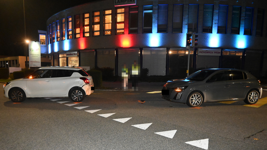 An dieser Kreuzung kam es zu einem Auffahrunfall.