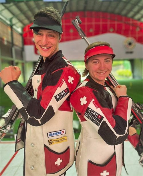  Starker zweiter Platz im Mixed: Christoph Dürr und Sarina Hitz. 
