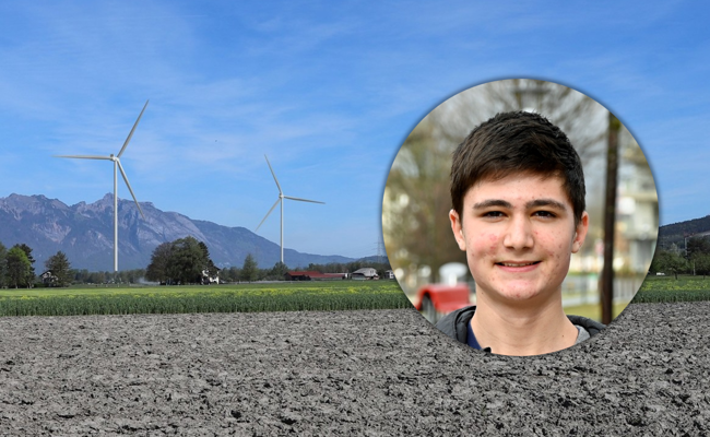 «Es hat genug Wind in Sevelen», sagt Kantischüler Alexander Meledjiev