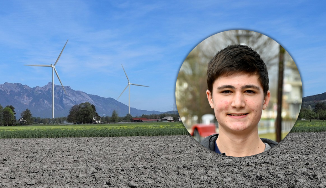 «Es hat genug Wind in Sevelen», sagt Kantischüler Alexander Meledjiev