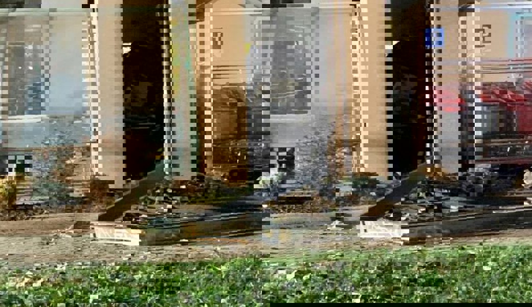  So sah der Tatort nach der Sprengung aus. 