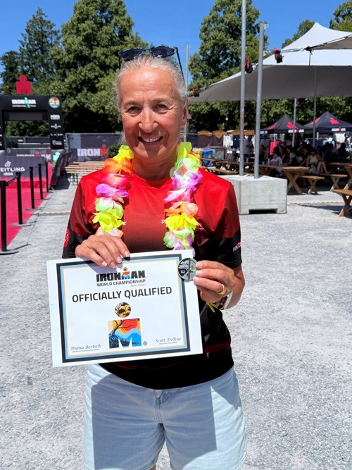Anita Vincenz mit ihrem «Ticket» nach Hawaii.