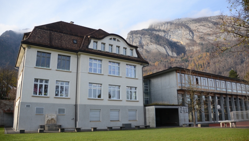 Die Schulanlage Zil in Sennwald wird mit einem Neubau erweitert. 