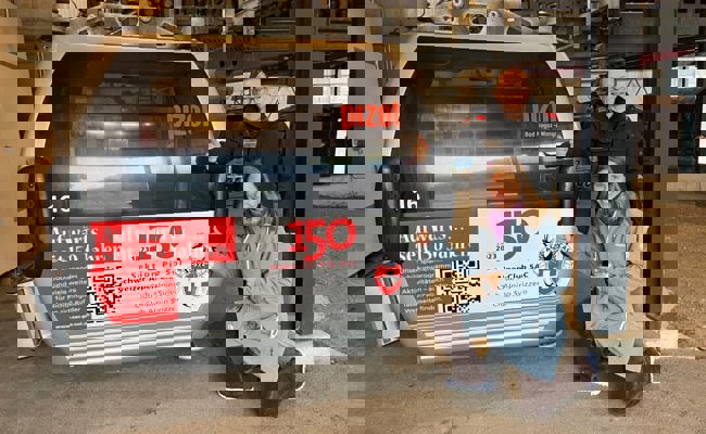 Zum 150-Jahr-Jubiläum verkehren am Pizol zwei neue Gondeln des SAC Piz Sol