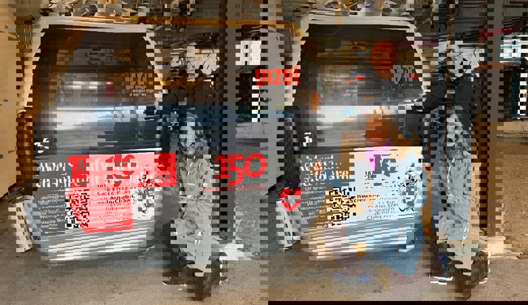  150 Jahre SAC: Eigene Gondel bei der Gondelbahn der Pizolbahnen AG in Bad Ragaz. 